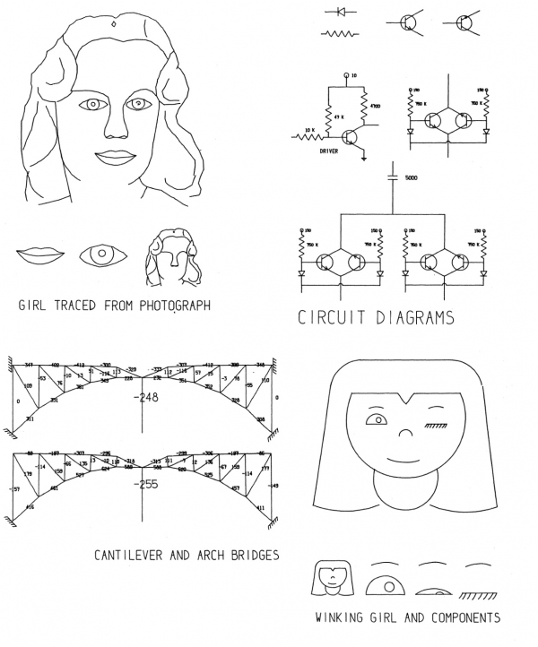 Примеры работ, выполненных с помощью Sketchpad, из официального руководства к данной системе