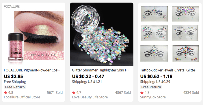Makeup jewels to sell