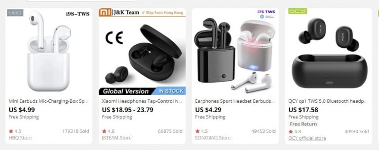 TWS earphones to sell online