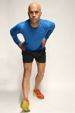 Hamstring stretch front view