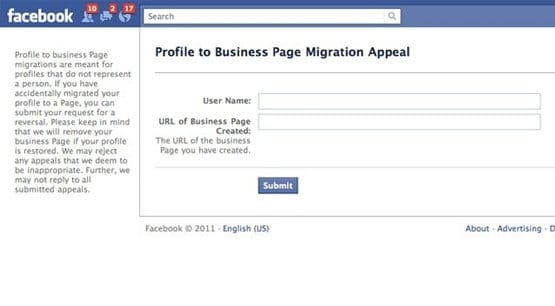 Facebook Page Profile Migration