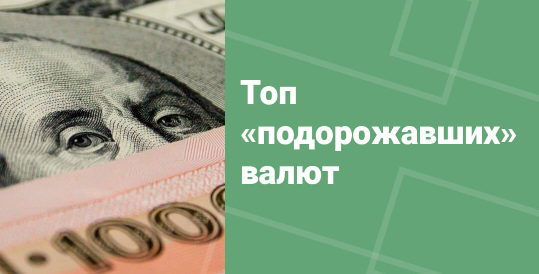 Валюты. подорожавшие по отношению к рублю 