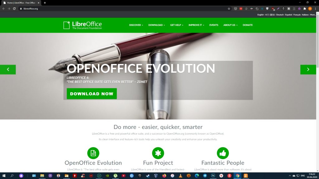Офисный пакет: LibreOffice