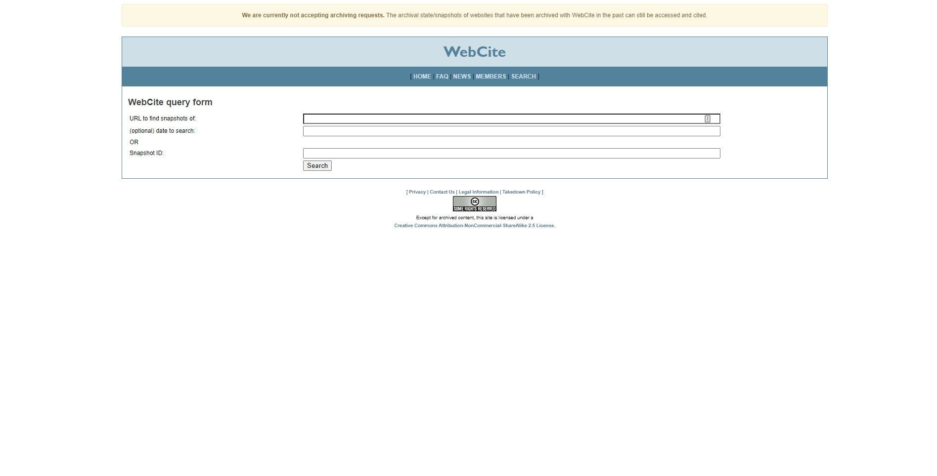 Удалённая страница: WebCite