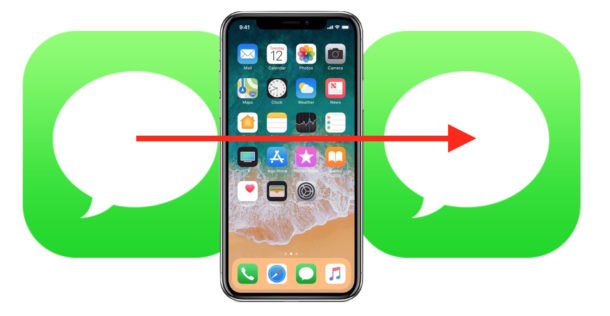 How to forward messages from iPhone