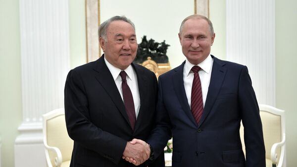 Владимир Путин и первый президент Республики Казахстан Нурсултан Назарбаев
