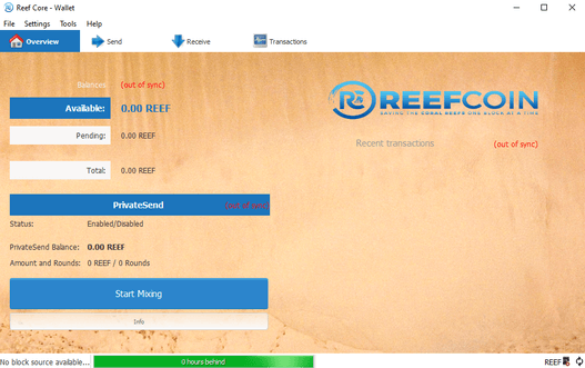Reefcoin wallet
