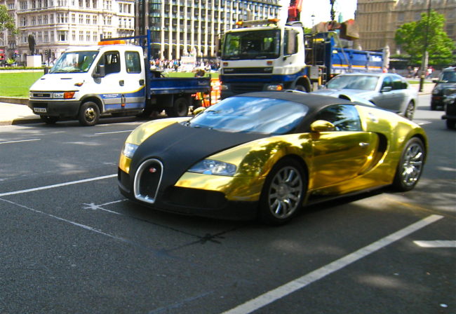 Gold-Plated Bugatti Veyron - $10 million