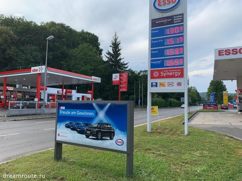 Цены на бензин в Европе