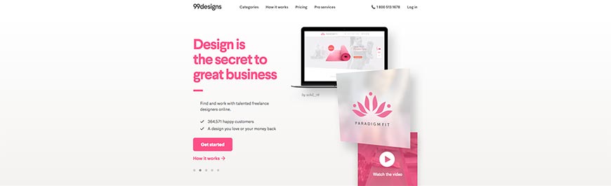 99 designs freelance website