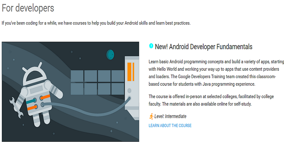 Google developers training