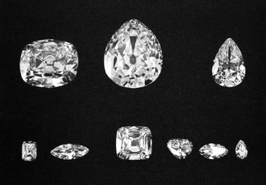 Nine Cullinan Diamonds