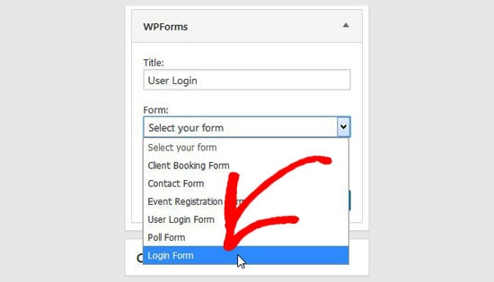 Как добавить форму входа в боковую панель WordPress