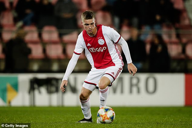 The possible future heartbeat of the Holland team, Kenneth Taylor, in action for club Ajax