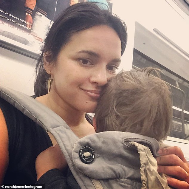Candid: Notoriously private singer Norah Jones gushed over her children on Wednesday in a rare interview on Australia