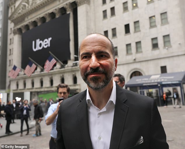 Khosrowshahi (pictured) penned an op-ed in the New York Times on Monday calling for all gig economy companies to establish benefit funds for their workers
