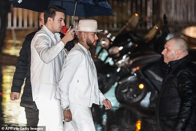 Neymar announced he was happy to be at the club at his lavish 28th birthday party in Paris