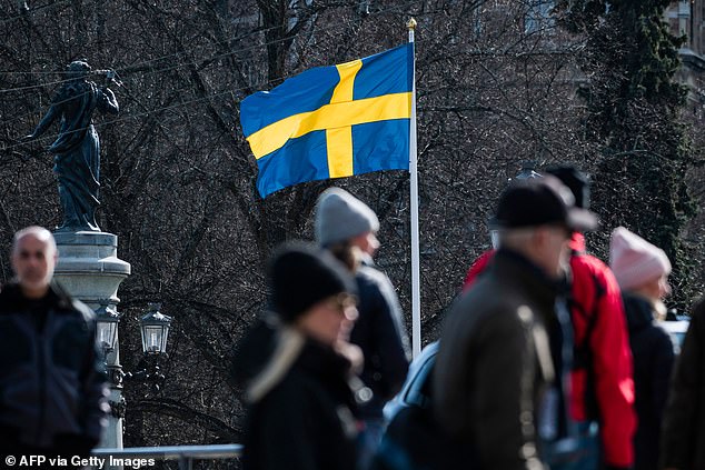 At the height of its pandemic (pictured in April), Sweden chose not to lock-down. Now, for the first time since March, its infection rate per one million people has dropped below that of its Nordic neighbours Denmark and Norway