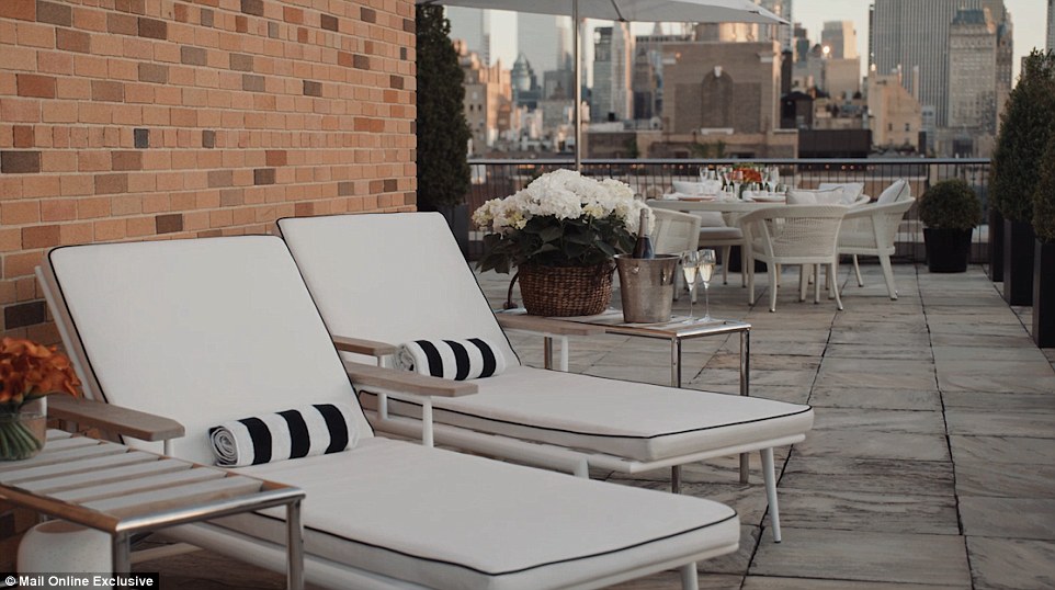 The rooftop features sun loungers, so guests can top up their tan while soaking up the city views
