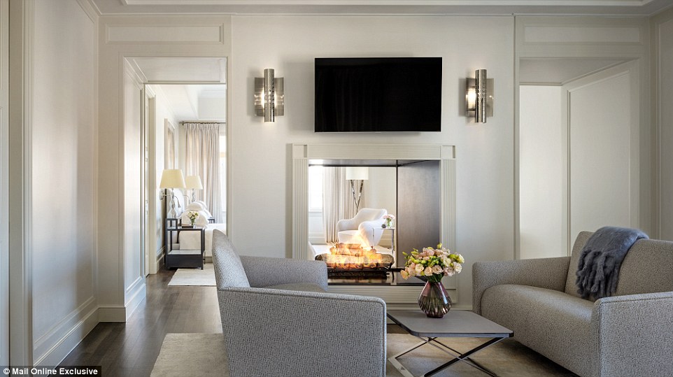 The majority of the suite was designed by acclaimed French interior designer Jacques Grange