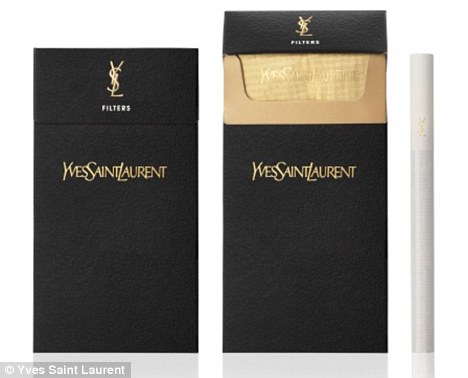 Yves Saint Laurent is selling cigarettes bearing its designer logo