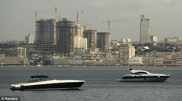 Expensive boats fill Luanda