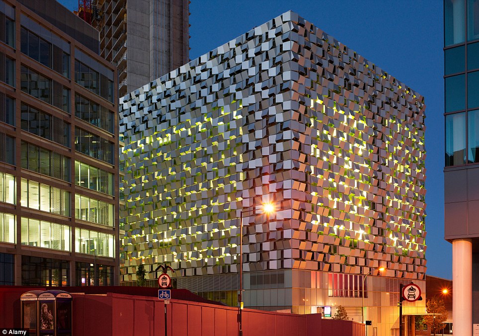 With its angular metallic exterior, the Charles Street car park in Sheffield, designed by architects Allies & Morrison, stands out against a backdrop of drab, grey office buildings, and has earned it the nickname 