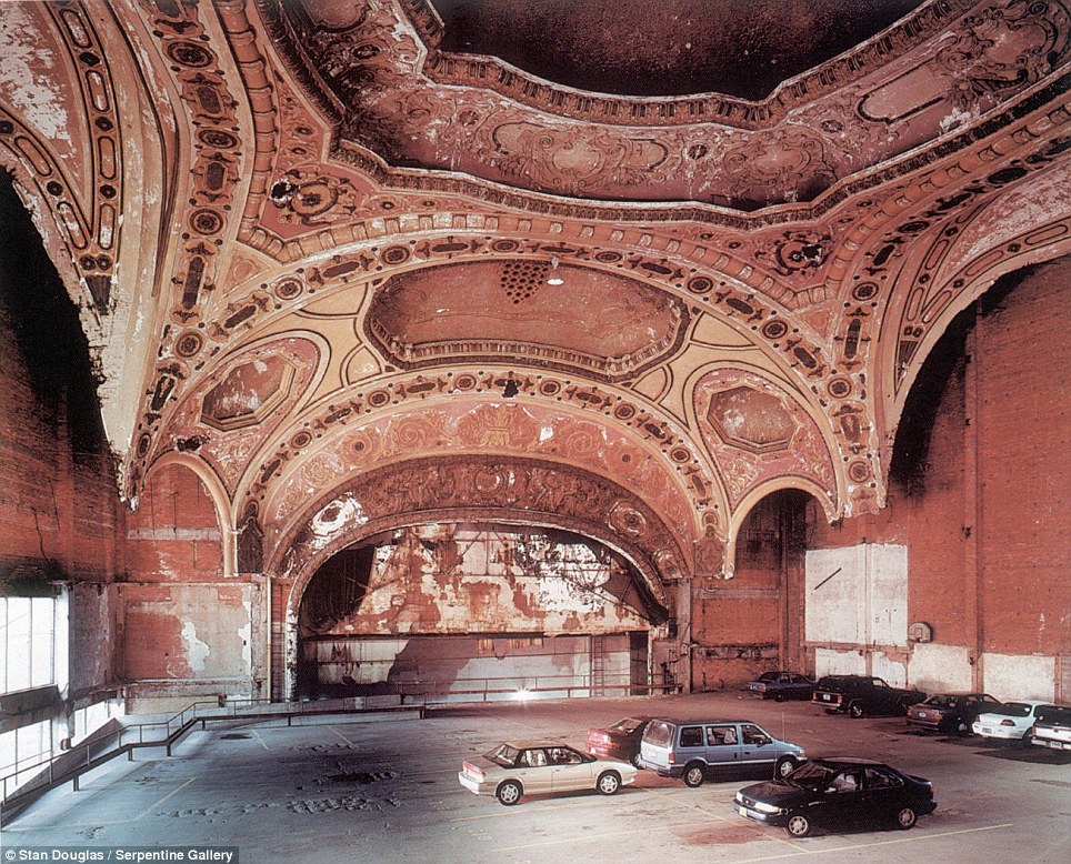 The Michigan Theatre car park in Detroit, where motorists park in what was the auditorium, is an Italian Renaissance-style masterpiece