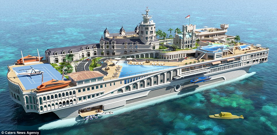 A floating palace: 