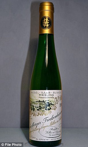The first German wine on the list, this Riesling (left) was given a score of 100 out of 100 by wine critics