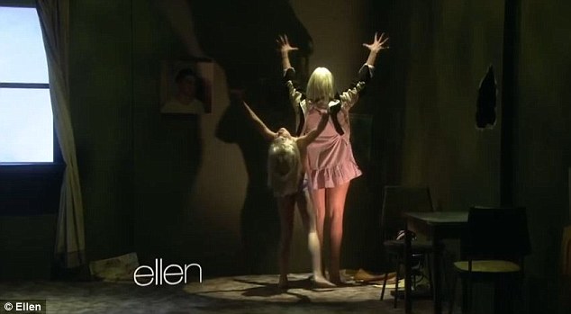 Back to the audience: Earlier this year Sia performed on the Ellen DeGeneres show and didn