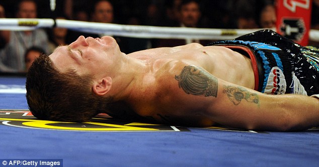 Hatton was knocked out by Pacquaio in the the final second of round two