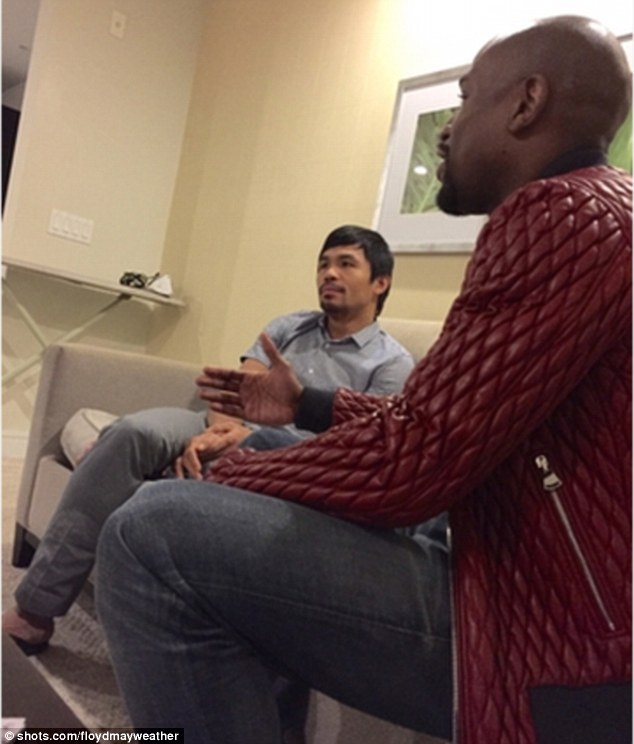 Floyd Mayweather posted picture of him in Manny Pacquiao