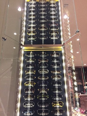 Not content with one pair of sunglasses, Mayweather has put together quite the collection