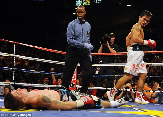 Pacquiao was ruthless against Ricky Hatton in 2009, knocking the Brit unconscious in just the second round