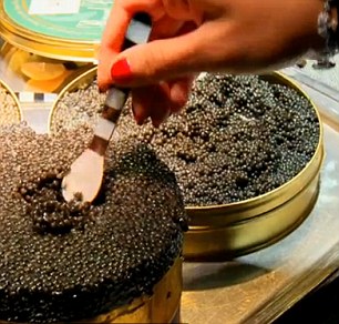 Laura and Holly enjoy hosting a very exclusive caviar tasting party for their guests, as one does