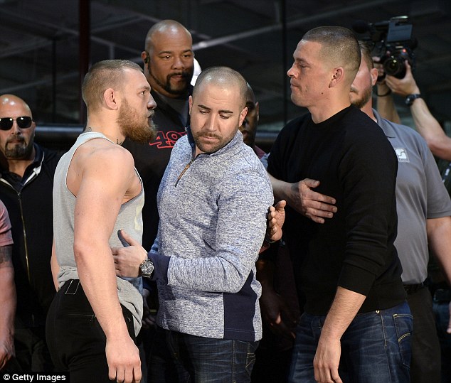 McGregor will jump two weight divisions and take on Diaz at 170lb in Las Vegas on March 5