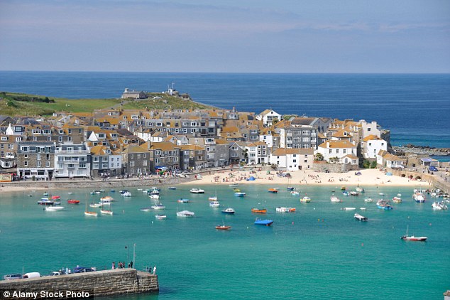 St Ives, Cornwall, a popular destination for Britons on a staycation, ranked seventh overall