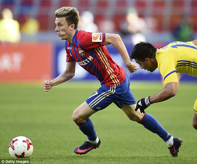 Chelsea are eyeing 20-year-old CSKA Moscow