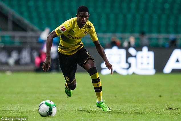 Ousmane Dembele of Borussia Dortmund has also been linked with a move to Barcelona 