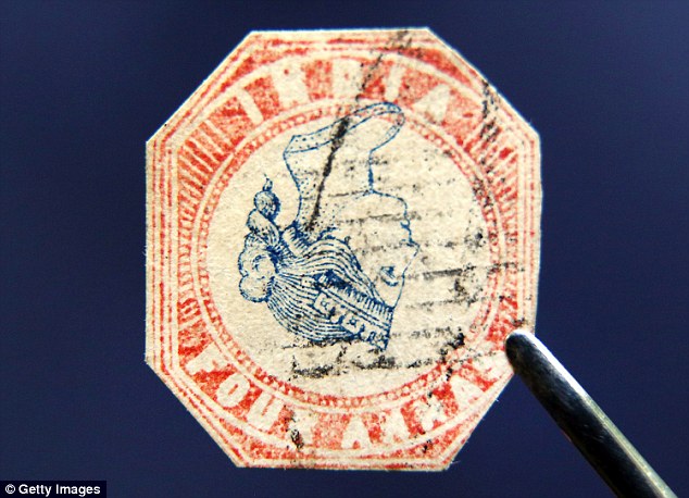 Stamps in your attic? Many may have inherited a stamp collection and are unsure how to get them properly valued. Pictured, a 1854 Indian stamp which sold for £69,600 at auction in 2013