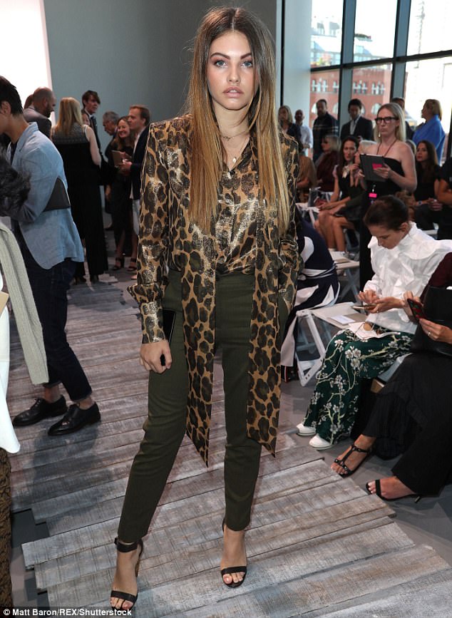 Moving up: the previous week, she sat front row at the Michael Kors show at New York Fashion Week