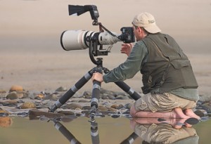 Photographer With Big Lense