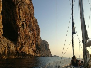 Sailing At Sunset In Mallorca