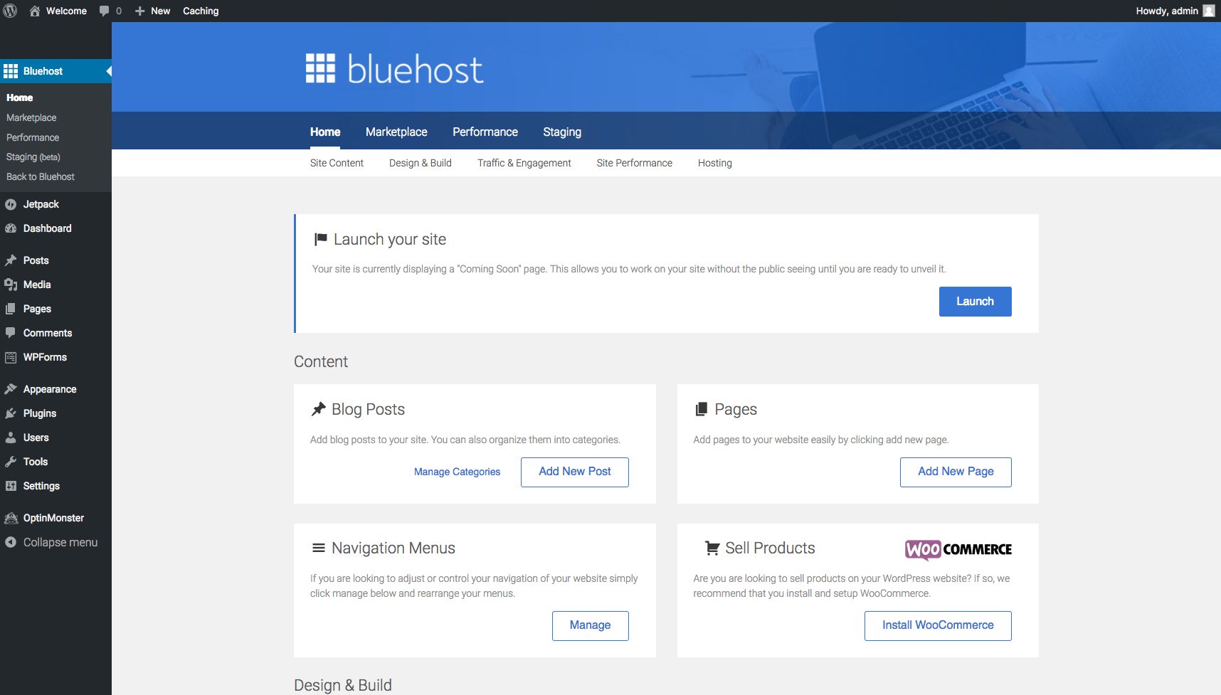 Bluehost signup - how to start a blog