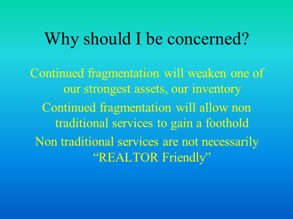 Why should I be concerned.