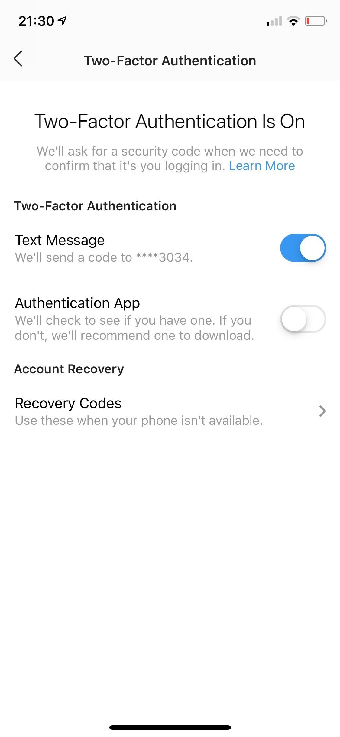 How to Set Up Instagram Recovery Codes So You Can Always Access Your Account with 2FA Enabled