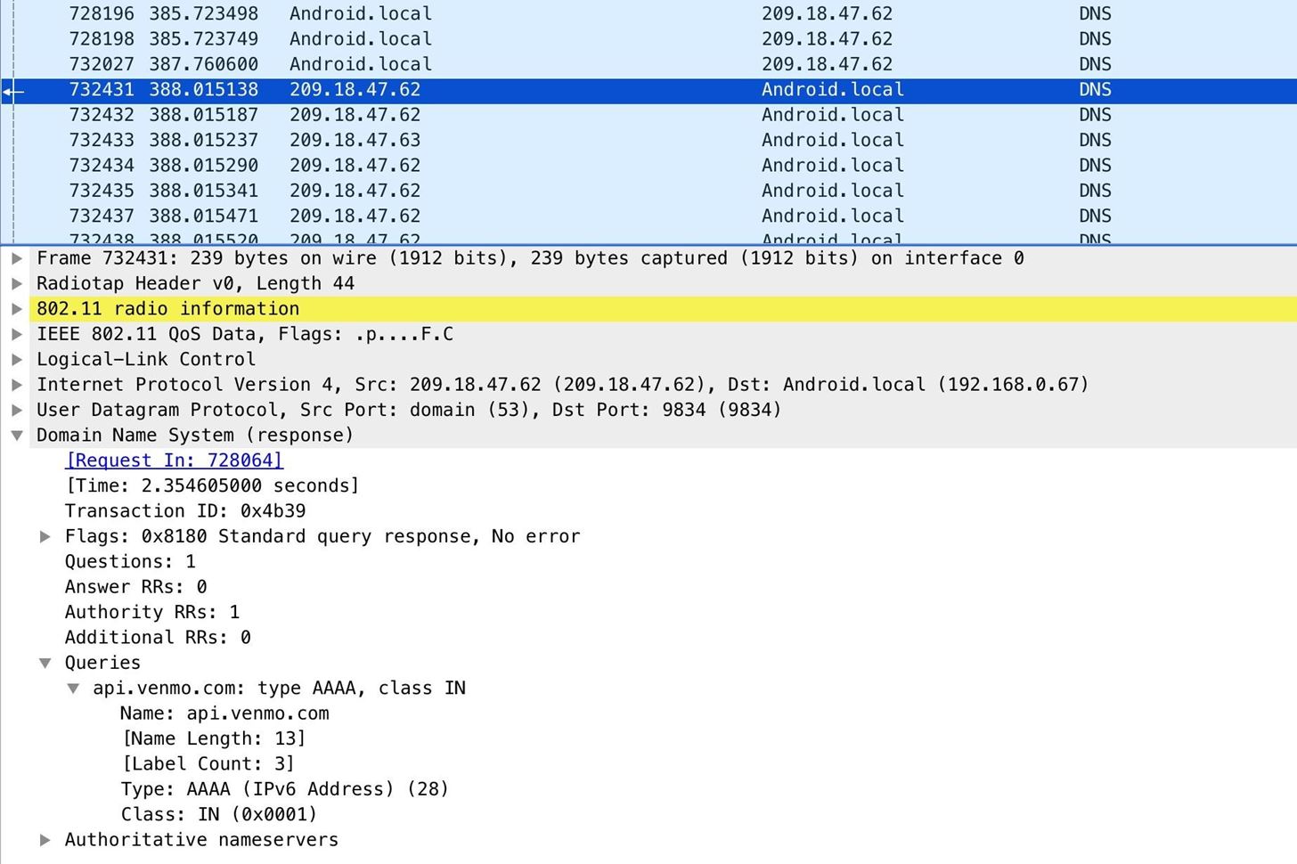 How to Spy on Traffic from a Smartphone with Wireshark