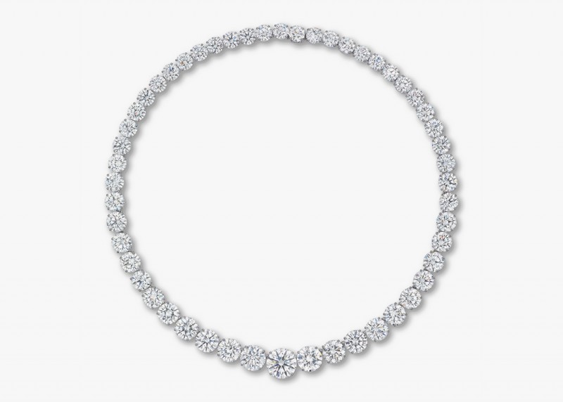 Колье Superb Diamond Rivière с 52 бриллиантами
