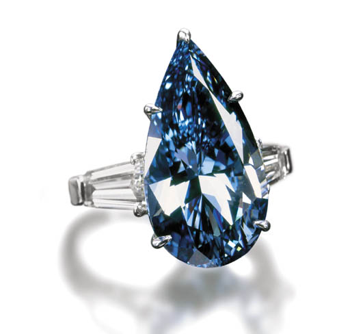 Vivid Blue Diamond Ring